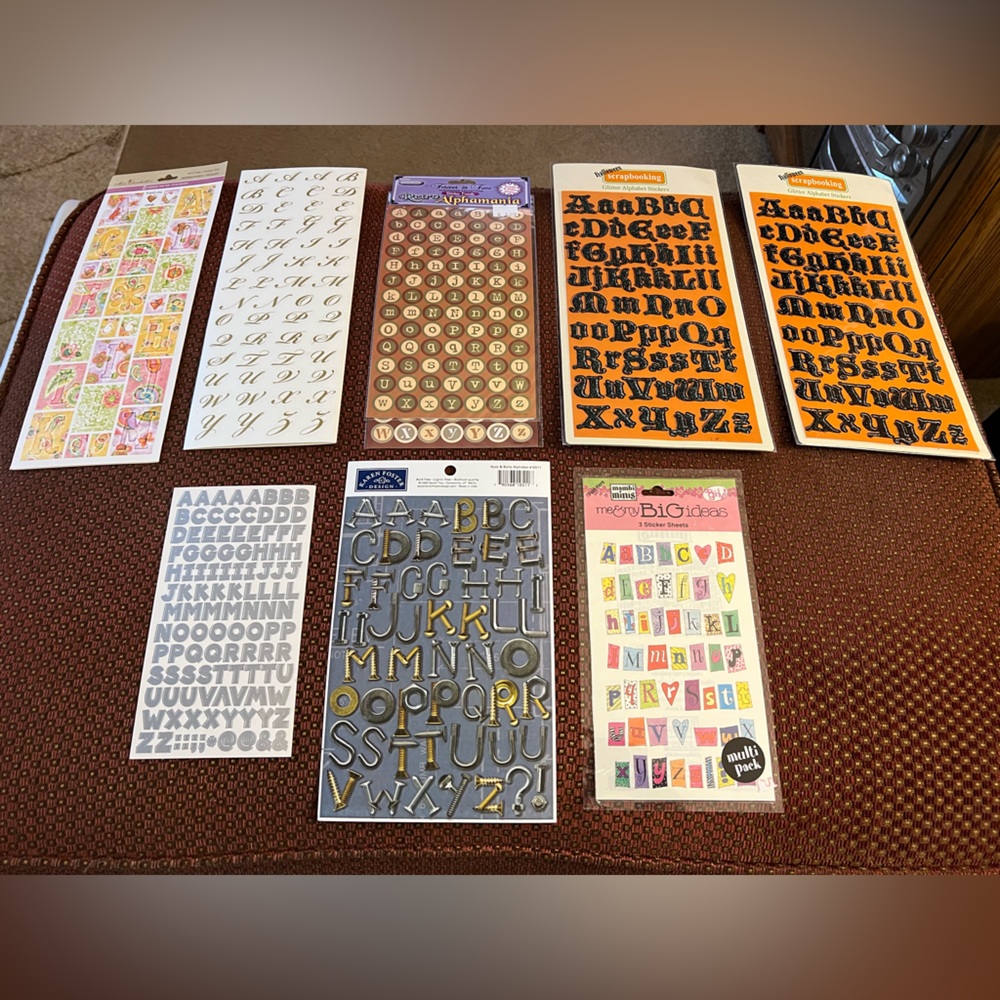 Letters and Numbers Scrapbook Stickers 2